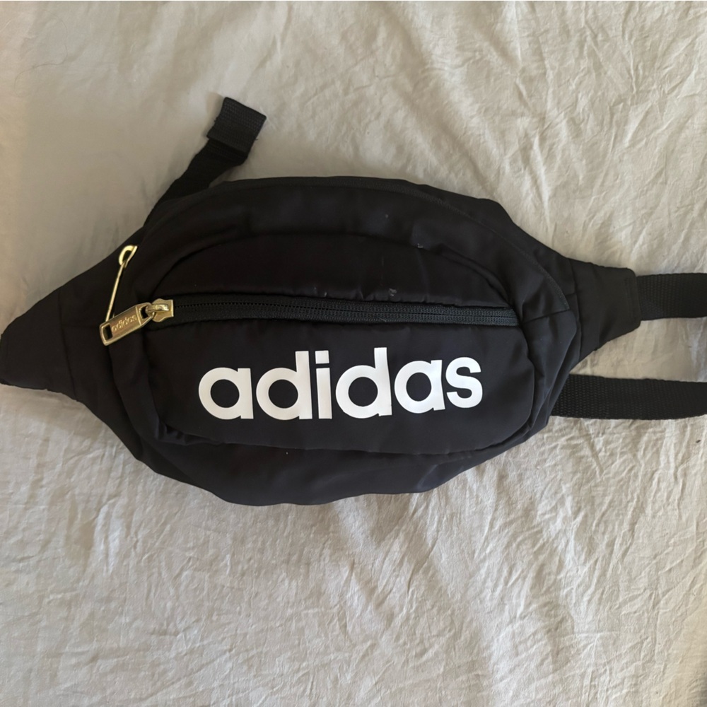 Adidas Black Belt Bag Sporty Design